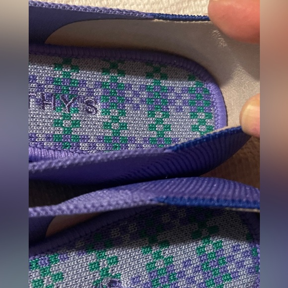 Rothy's The Flat Periwinkle Purple Ballet Slip On Shoe Women's Size 8 LIKE NEW - Picture 5 of 10